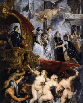 L’atterrissage de Marie de Médicis à Marseille Baroque Peter Paul Rubens Peinture à l'huile